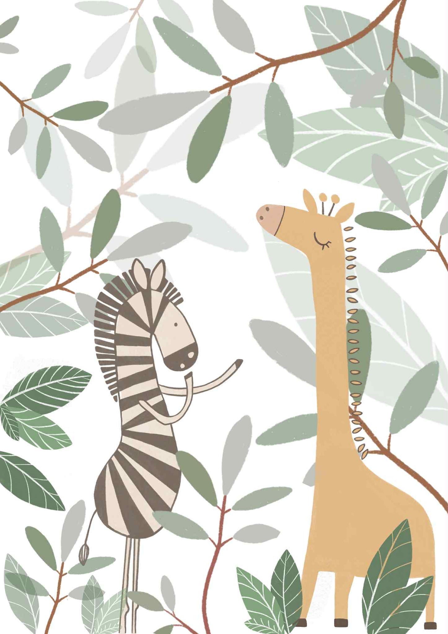 Illustration "La savane" - Prêt à imprimer