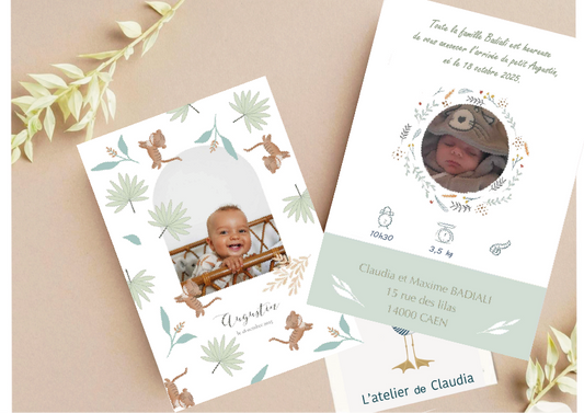 Faire-Part de naissance"Augustin"