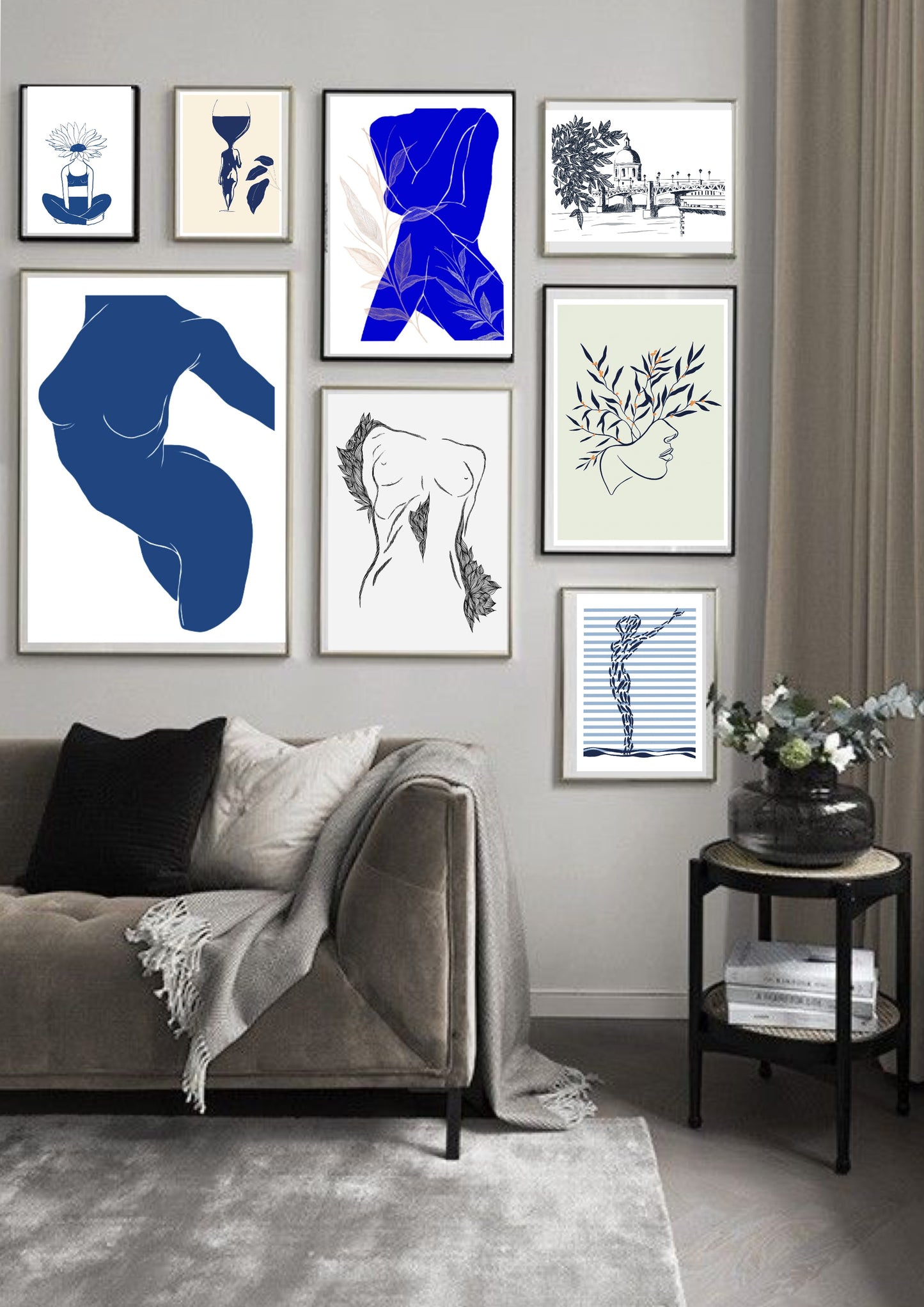 Print « La tête en fleurs »