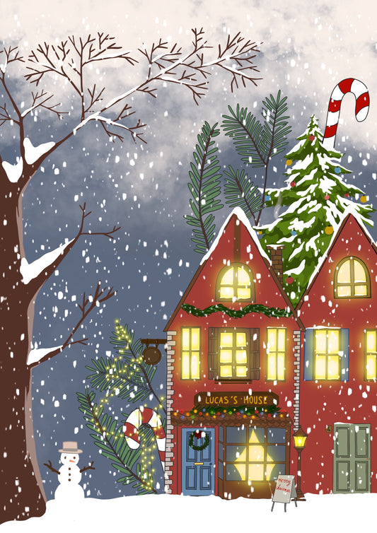 Illustration A4 "Maison enchantée"