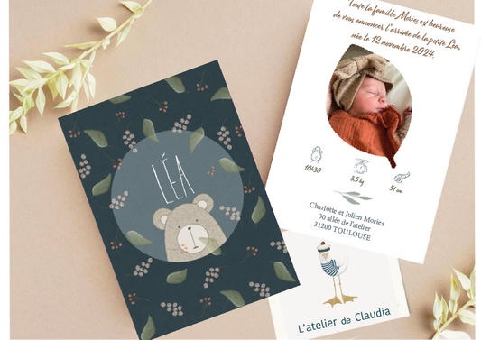Faire-Part de naissance "Léa"