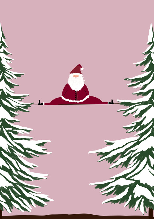 Illustration A4 "La gym du père Noël"