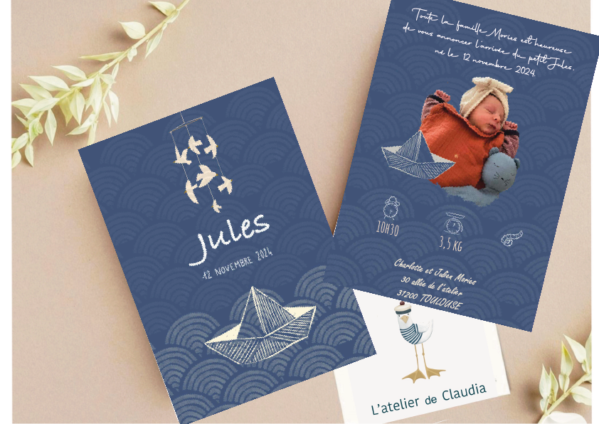 Faire-Part de naissance "Jules"