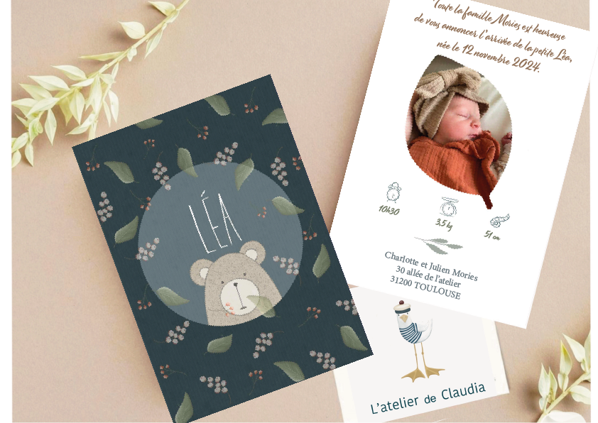 Faire-Part de naissance "Léa"