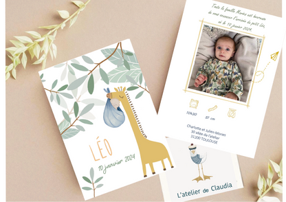 Faire-Part de naissance"Léo"