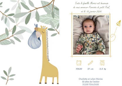 Faire-Part de naissance"Léo"